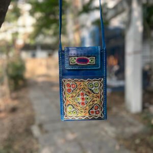 Blue Embroidery Sling Bag ipitara product buy online Bhopal Madhya Pradesh India (2)