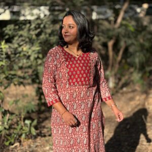 Crimson Elegance Handcrafted Kurti ipitara product buy online Bhopal Madhya Pradesh India (2)