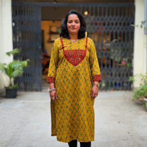 Golden Bloom Kurti ipitara product buy online Bhopal madhya Pradesh India (2)