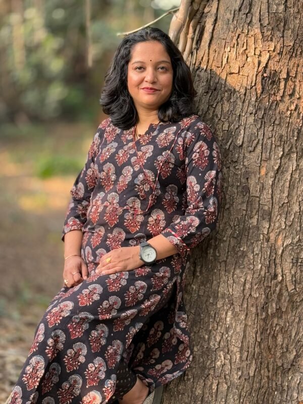 Midnight Luxe Ajrakh Kurti
