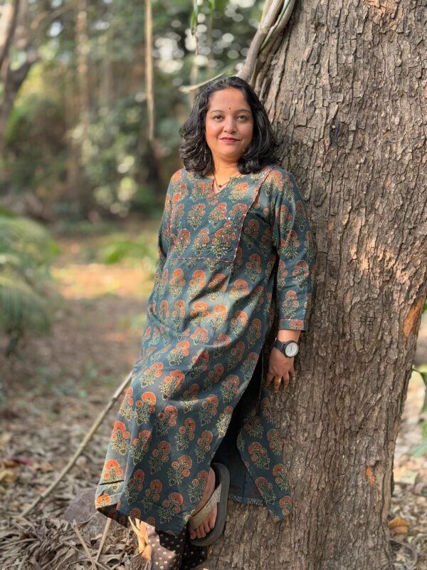 Moss Luxe Ajrakh Kurti