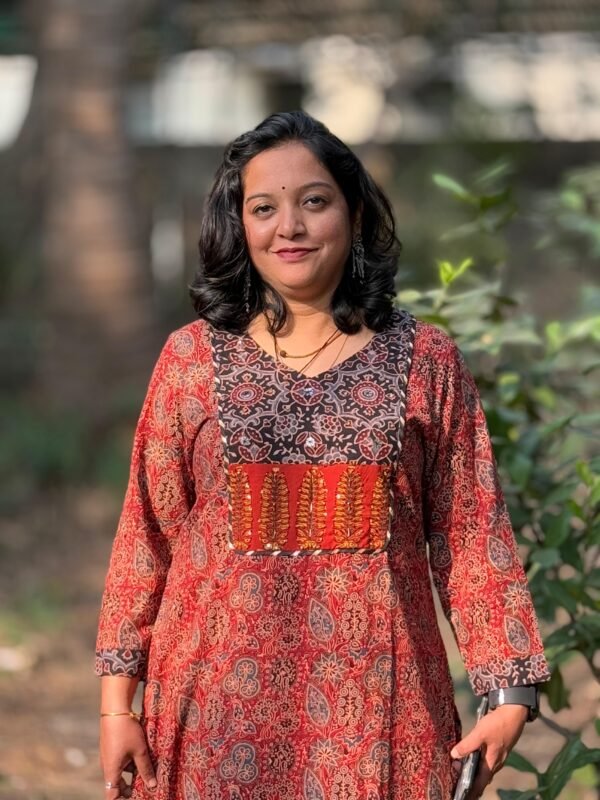 Sienna Flame Ajrakh Kurti - Image 4